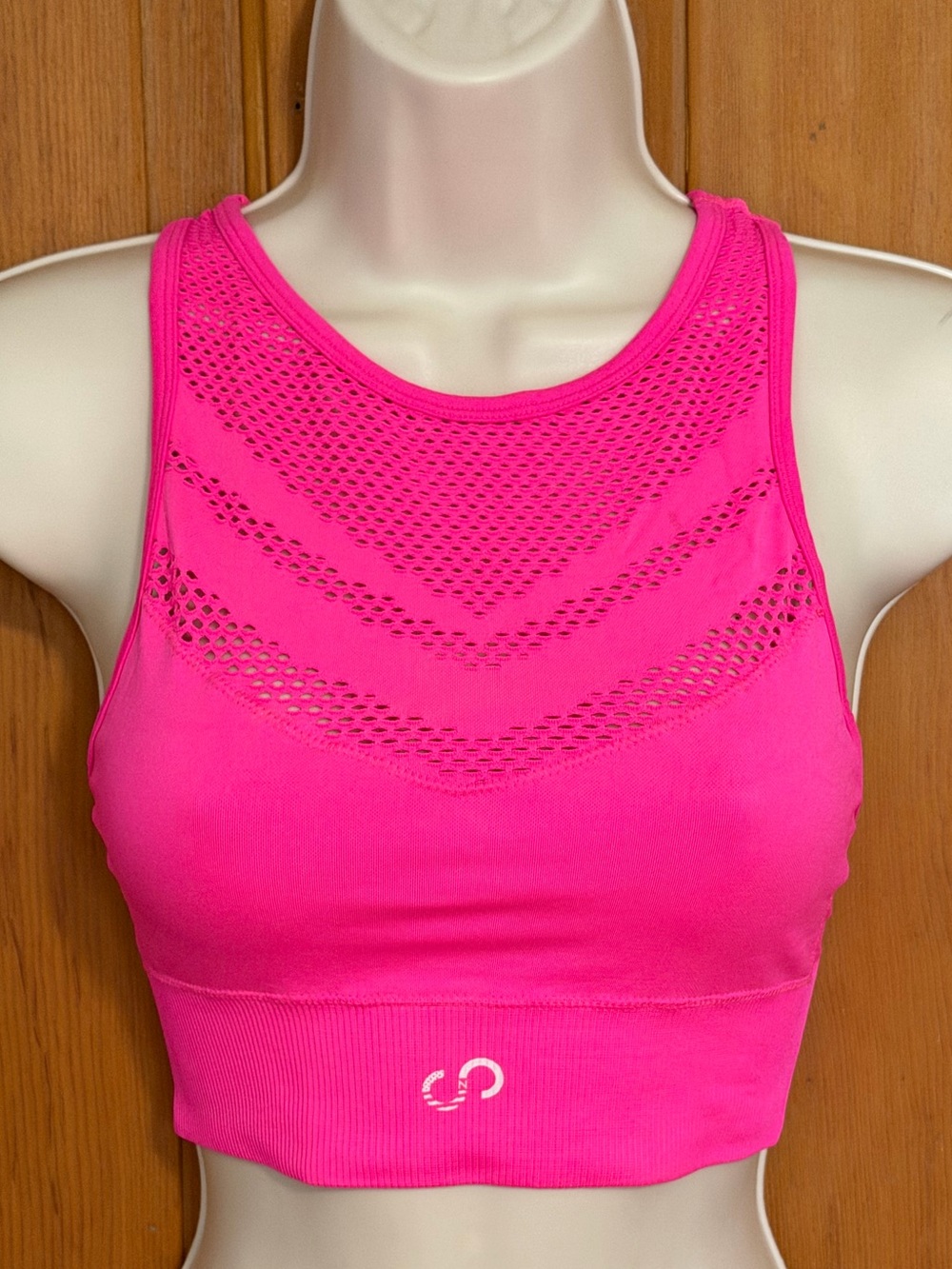 Curves N Combat Boots Seamless Laser Cut Bra Hot Pink